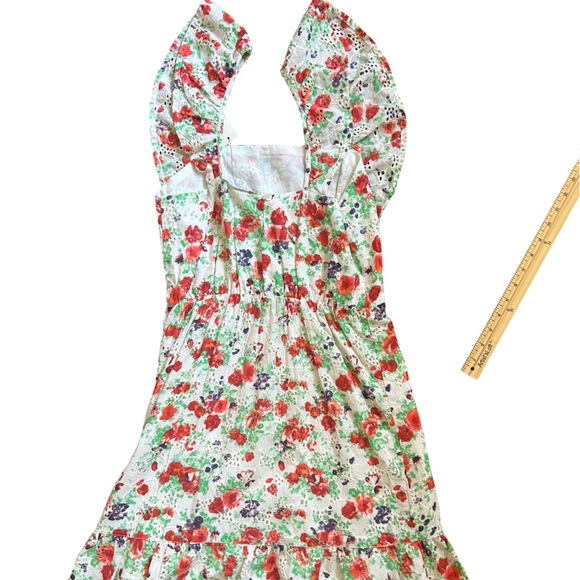 Blue Rain Francesca’s  Floral Eyelet Dreas New With Tags XS - Picture 6 of 9